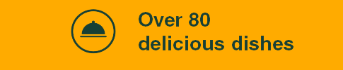  Over 300delicious dishes